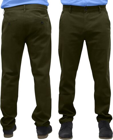 WESTACE Mens Chino Pants Regular Fit Casual Stretch Cotton Formal Stylish Straight Leg Trousers in Saudi Arabia
