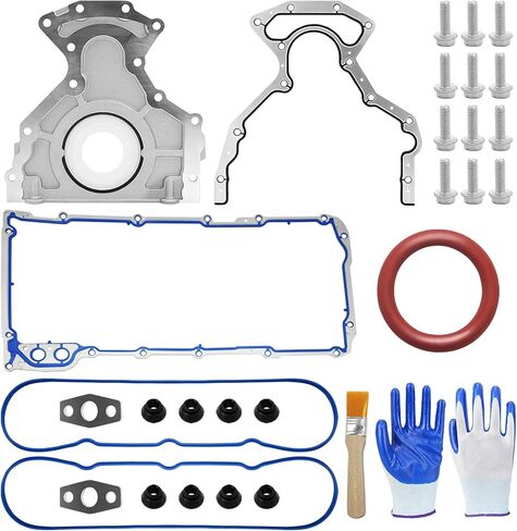 12612350 Oil Pan Gasket, OS30693R Gasket Kit Compatible with Chevy Silverado, Suburban, Tahoe, Trailblazer, GMC Sierra, Yukon, Envoy for 4.8L, 5.3L, 6.0L, 6.2L in Saudi Arabia