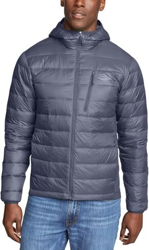 Eddie Bauer Men's Winter Jacket - Puffer Coat with Hood - Down Jacket For Outdoor (Gray, L) in Saudi Arabia