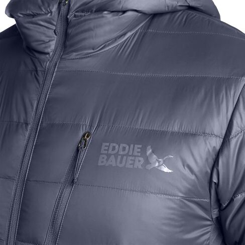 Eddie Bauer Men's Winter Jacket - Puffer Coat with Hood - Down Jacket For Outdoor (Gray, L) in Saudi Arabia