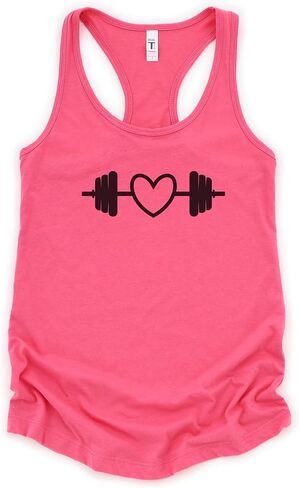 Valentines Day Workout Tank Top for Women, Hot Pink in Kuwait
