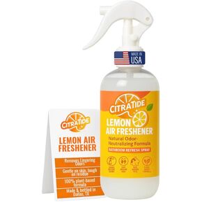 Lemon Air Freshener Room Spray – Natural Citrus Air & Odor Eliminator for Toilets, Small Spaces & Bathrooms – Plant-Based, Non-Toxic, Long-Lasting Scent – USA Made (8 oz) – 1 Pack in Saudi Arabia