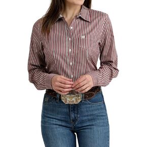 Cinch Women's Red Stripe Shirt in Saudi Arabia