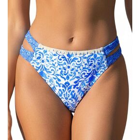CUPSHE Womens Swimsuit Bikini Bottom Side Cutout Stitching Cheeky Bottom in Saudi Arabia