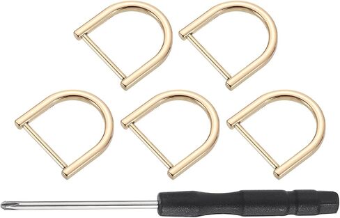 uxcell Shackle Screw D Rings U Shape D-Rings استبدال لحزام حزام مفاتيح المحفظة in Saudi Arabia