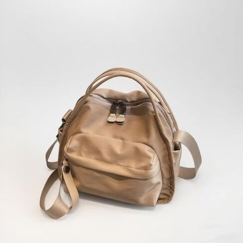 Cute Small Boho Canvas Backpack for Women Aesthetic Vintage Travel Backpack Aesthetic Hippie Y2K Backpack (Khaki) in Saudi Arabia