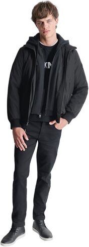 DKNY mens Water Resistant Hooded Durable Casual Jacket in Saudi Arabia
