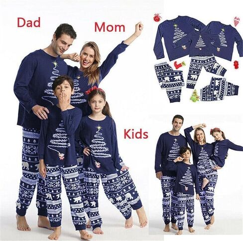 Christmas Pajamas Family Matching Pajamas Set Womens PJs Pyjamas Sleepwear Nightwear Set Christmas Pajamas Pyjamas Pjs in Saudi Arabia