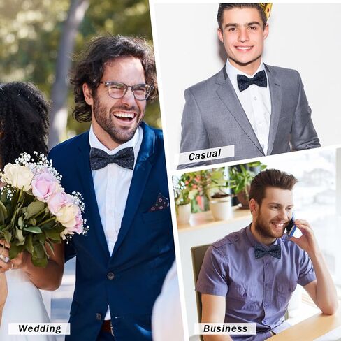 Pre-tied Floral Bow Ties for Men Adjustable Flower Pattern Satin Bow Tie for Tuxedo Wedding Formal Casual in Saudi Arabia