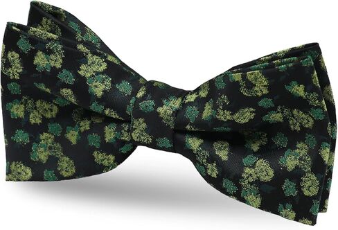 Pre-tied Floral Bow Ties for Men Adjustable Flower Pattern Satin Bow Tie for Tuxedo Wedding Formal Casual in Saudi Arabia