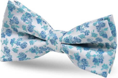 Pre-tied Floral Bow Ties for Men Adjustable Flower Pattern Satin Bow Tie for Tuxedo Wedding Formal Casual in Saudi Arabia
