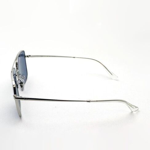 Ray-Ban Square Sunglasses, Silver Frame, Blue Polarized Lens (0RB3758-0032V54) in Kuwait