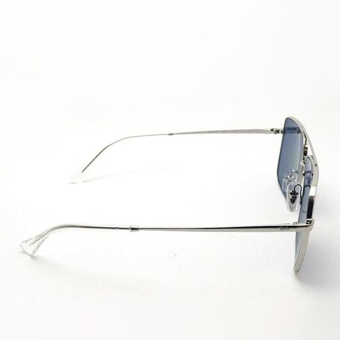 Ray-Ban Square Sunglasses, Silver Frame, Blue Polarized Lens (0RB3758-0032V54) in Kuwait