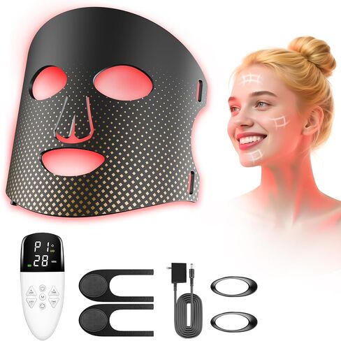 Red Light Therapy for Face Red Light Mask Infrared LED Mask Light 660nm & 850nm Near Infrared Light Therapy in Saudi Arabia