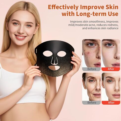 Red Light Therapy for Face Red Light Mask Infrared LED Mask Light 660nm & 850nm Near Infrared Light Therapy in Saudi Arabia