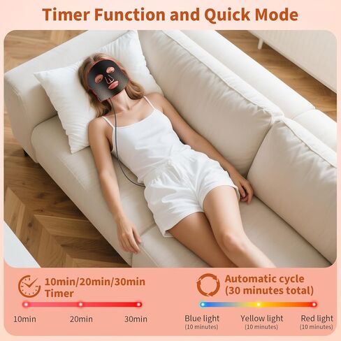 Red Light Therapy for Face Red Light Mask Infrared LED Mask Light 660nm & 850nm Near Infrared Light Therapy in Saudi Arabia