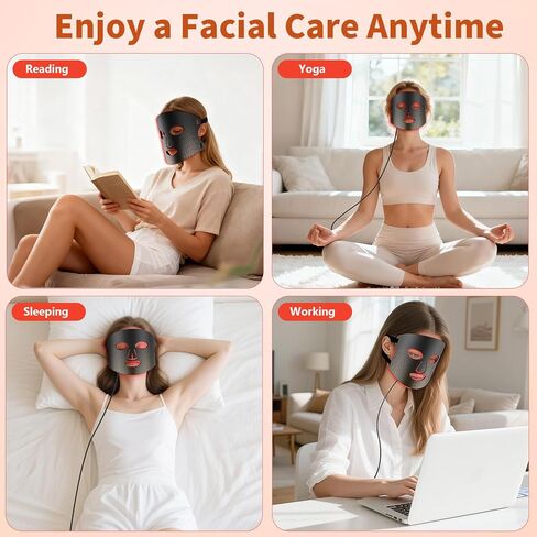 Red Light Therapy for Face Red Light Mask Infrared LED Mask Light 660nm & 850nm Near Infrared Light Therapy in Saudi Arabia