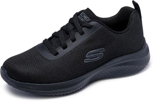 حذاء Skechers Ultra Flex 108176W لخدمة الطعام للسيدات، أسود، عرض 9.5 in Saudi Arabia
