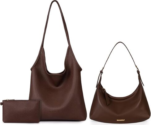 Montana West Black Hobo Bag with Shoulder Purse for Women Coffee in Saudi Arabia