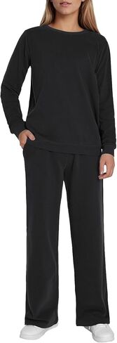 Weintee Women's Wide Leg Sweatsuits 2 Piece Set Jogging Suits Cotton Lounge Sets in Saudi Arabia
