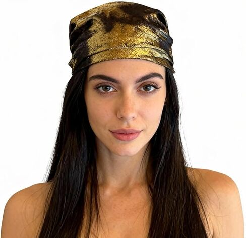 Y2K Snake Print Head Scarf Bandana Shiny Satin Silk Head Wrap Cool Headscarf for Women Girls Party Streetwear in Saudi Arabia
