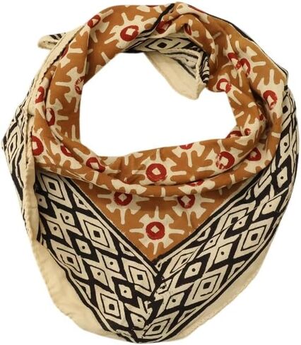 Cotton Hand Block Print Bandana | Stylish Headband, Face Scarf, Neck Wrap | Handmade Boho Accessory for Men & Women in Saudi Arabia