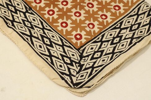 Cotton Hand Block Print Bandana | Stylish Headband, Face Scarf, Neck Wrap | Handmade Boho Accessory for Men & Women in Saudi Arabia