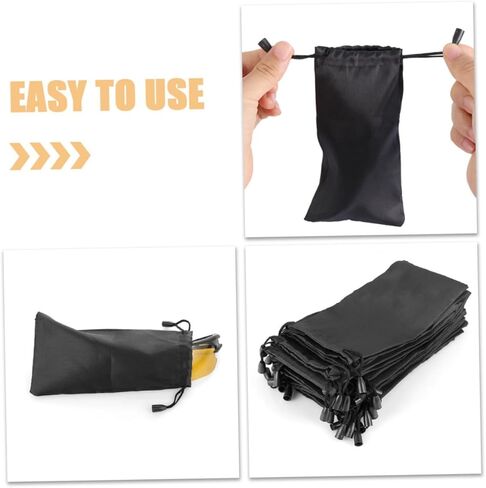 Soft Case Drawstring Pouch Waterproof Portable Glasses Holder Lightweight Small Cloth Eyewear Sleeve Travel Organizer Bag for Protection in Saudi Arabia