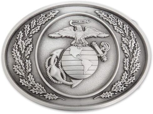 إنديانا ميتال كرافت US MARINE CORPS EGA تصميم تقليدي بإبزيم حزام بيوتر مصنوع في الولايات المتحدة الأمريكية in Kuwait