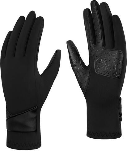 Winter Gloves for Women - Touchscreen Spandex Fleece Lining Cold Weather Gloves Anti-slip Driving Gloves in Saudi Arabia