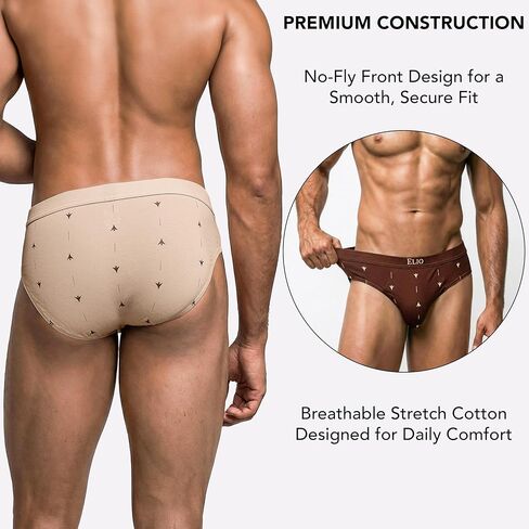 ELIO Men’s Classic Briefs 2-Pack — Stretch Cotton Underwear in Saudi Arabia