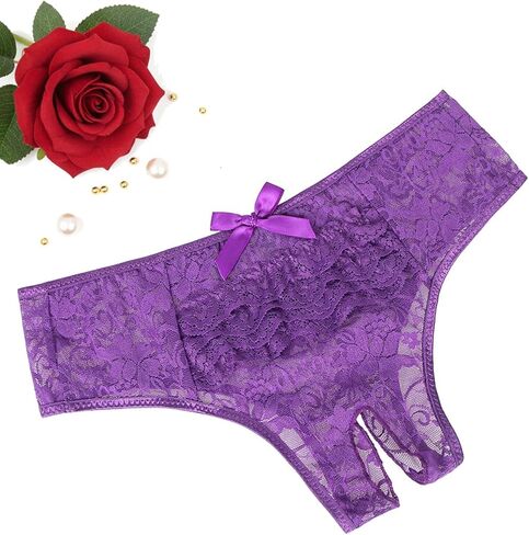 Women's Lace Panties Mesh Underwear Floral G-String Thongs Low Rise Boyshort Underwear T-Back Plus Size in Saudi Arabia