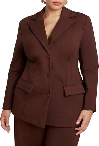 ELOQUII Women's Plus Size The Ultimate Nipped Waist Blazer in Saudi Arabia