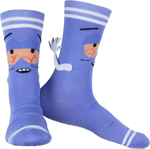 جوارب South Park Towelie ذات أذرع ثلاثية الأبعاد للبالغين في منتصف الساق، زوج واحد يناسب مقاس الحذاء 8-12 in Kuwait