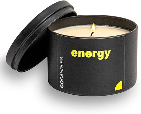 Go Candles Scented Candle Set, Natural Non Toxic Candles with Essential Oils, Candles for Men Women, Small Black Candles for Home, Luxury Aromatherapy Soy Candle, Stress Relief, Man Cave, Gift for Men in Saudi Arabia
