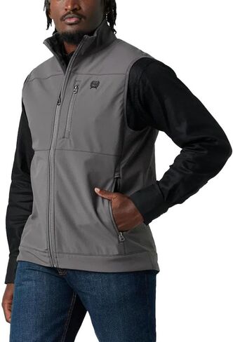 Cinch Men's Grey Ripstop Vest Grey in Saudi Arabia