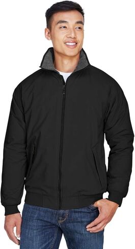 Devon & Jones Men's Three-Season taslon nylon shell Classic Jacket - Large - BLACK in Saudi Arabia