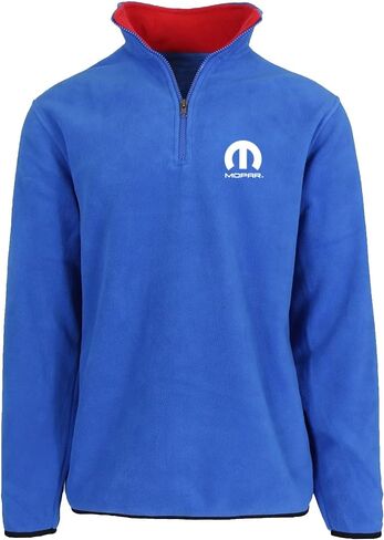JH DESIGN GROUP Men’s Mopar logo Quarter Zip Fleece Sweatshirt Jacket 2 Colors in Saudi Arabia