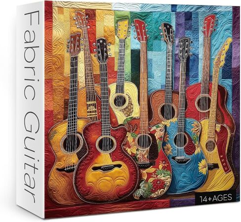 Stained Glass Music Puzzle for Adults 1000 Pieces, Colorful Art Jigsaw Puzzle, Piano Violin Puzzle in Kuwait