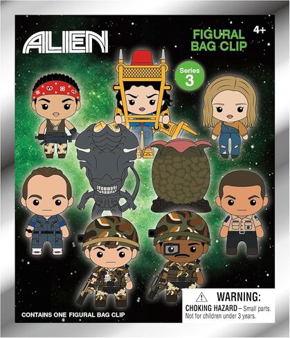 Alien Series 3 – 5" Collectible Bag Clip – Blind Bag (ONE Random Figure) – Sci-Fi Xenomorph Keychain/Backpack Accessory | Official Licensed Merchandise in Saudi Arabia