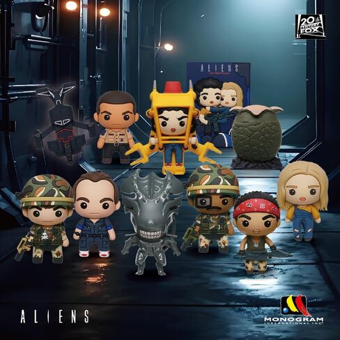 Alien Series 3 – 5" Collectible Bag Clip – Blind Bag (ONE Random Figure) – Sci-Fi Xenomorph Keychain/Backpack Accessory | Official Licensed Merchandise in Saudi Arabia