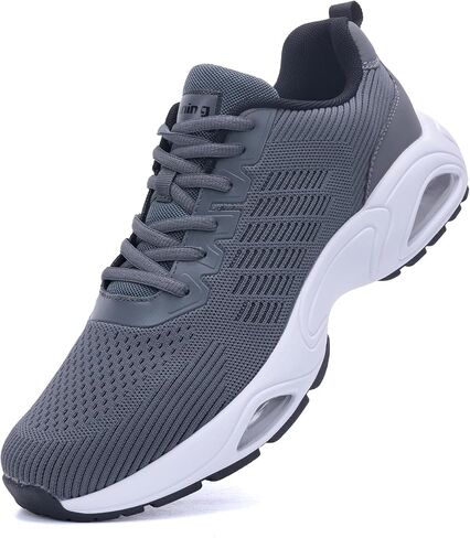 Quseek Running Shoes for Men Tennis Athletic Gym Walking Sneakers Comfortable Sports Non Slip Workout Jogging Man Shoe Size 7-13 in Saudi Arabia