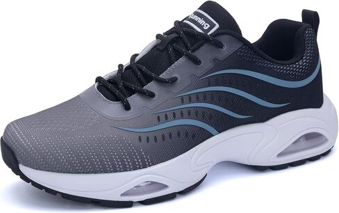 Quseek Running Shoes for Men Tennis Athletic Gym Walking Sneakers Comfortable Sports Non Slip Workout Jogging Man Shoe Size 7-13 in Saudi Arabia