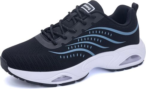 Quseek Running Shoes for Men Tennis Athletic Gym Walking Sneakers Comfortable Sports Non Slip Workout Jogging Man Shoe Size 7-13 in Saudi Arabia