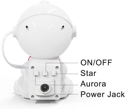 Northern Lights Aurora Projector Galaxy Night Light, Astronaut Star Projector with Adjustable Head, Heart-Hugging Space Lamp for Kids Bedroom Ceiling Decor, Remote & Timer, Christmas & Birthday Gift in Saudi Arabia