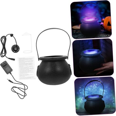 مجموعة واحدة من صانع الضباب LED للهالوين مع غلاية ساحرة، صانع ضباب مرجل للديكور المخيف، مبيد الهالوين المرطب، قابس أمريكي للمنزل المسكون وأجواء الحفلات in Kuwait