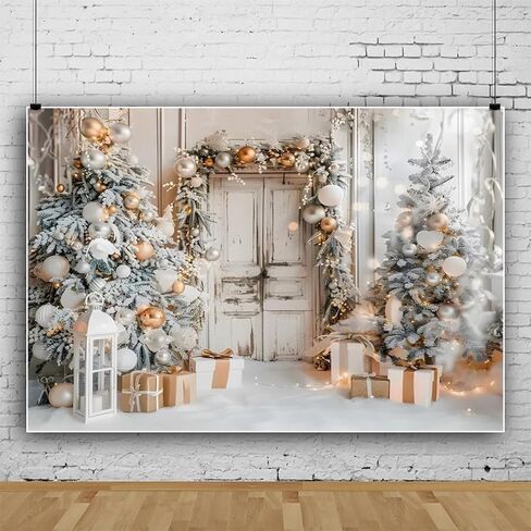 Leowefowa Christmas Candy Shop Backdrop 10x8ft Xmas Gingerbread House Red Door Storefront Photography Background Christmas Eve Party Banner Festival Holiday Kids Baby Family Photo Props in Kuwait
