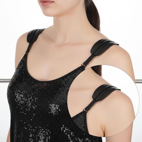 Teaaha 16PCS 4 Colors Silicone Bra Strap Cushion Soft Gel Bra Straps Holders for Slipping, Anti Slip Shoulder Pads for Women in Saudi Arabia