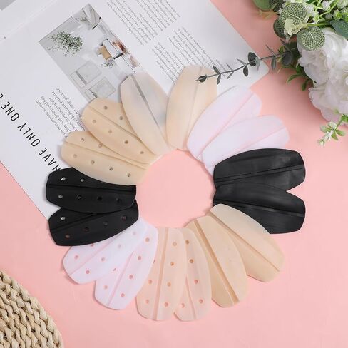 Teaaha 16PCS 4 Colors Silicone Bra Strap Cushion Soft Gel Bra Straps Holders for Slipping, Anti Slip Shoulder Pads for Women in Saudi Arabia