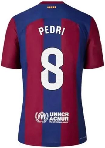 طقم جيرسي للأطفال من برشلونة هوم بيدري + شورت + جوارب، مقاس متوسط ​​(8-9 سنوات) للشباب in Saudi Arabia
